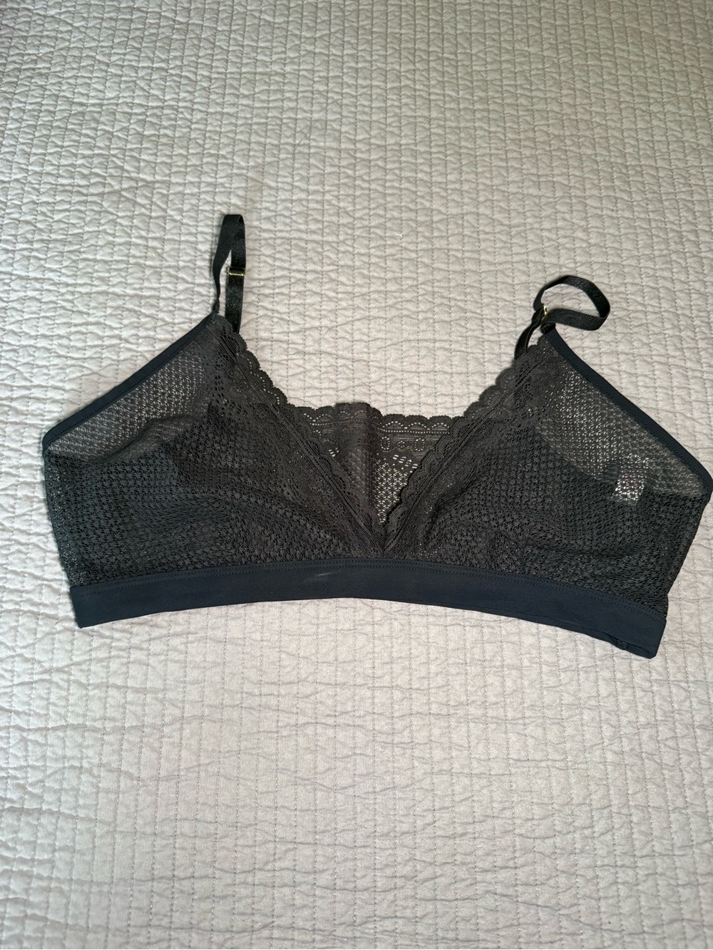 Commando Sheer Black Lace Mesh Bralette